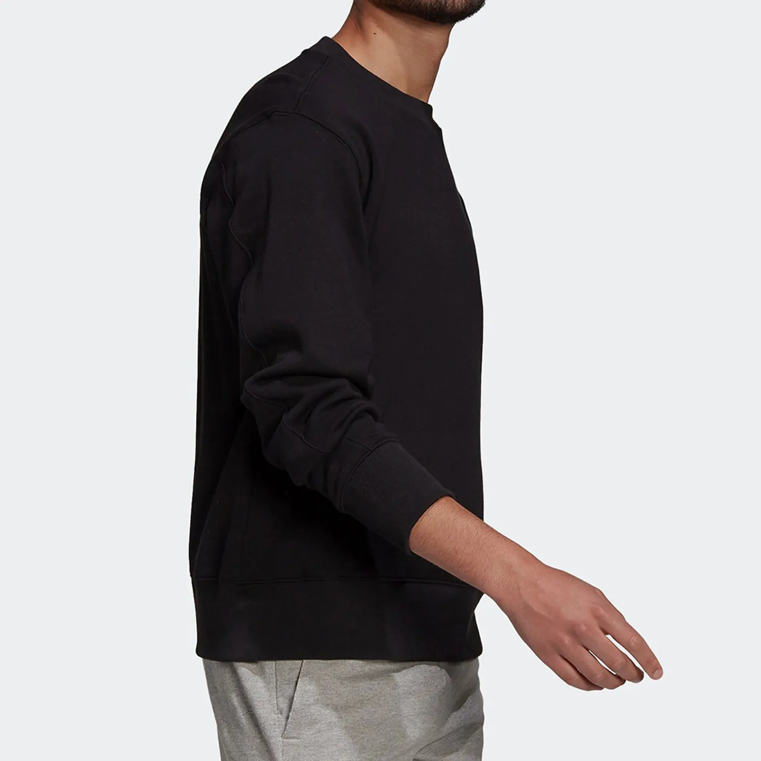 أديداس حقيقية الخريف جديد الرجال الحد الأدنى جولة الرقبة البلوز H45395