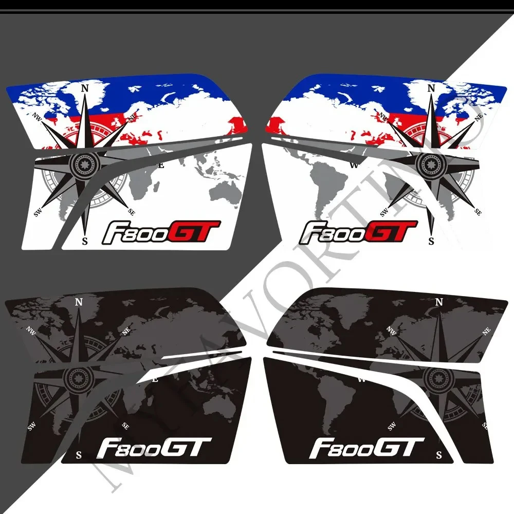 Для BMW F800GT F800 F800 GT мотоциклетные наклейки на багажник, боковые наклейки на багажник, защитный комплект