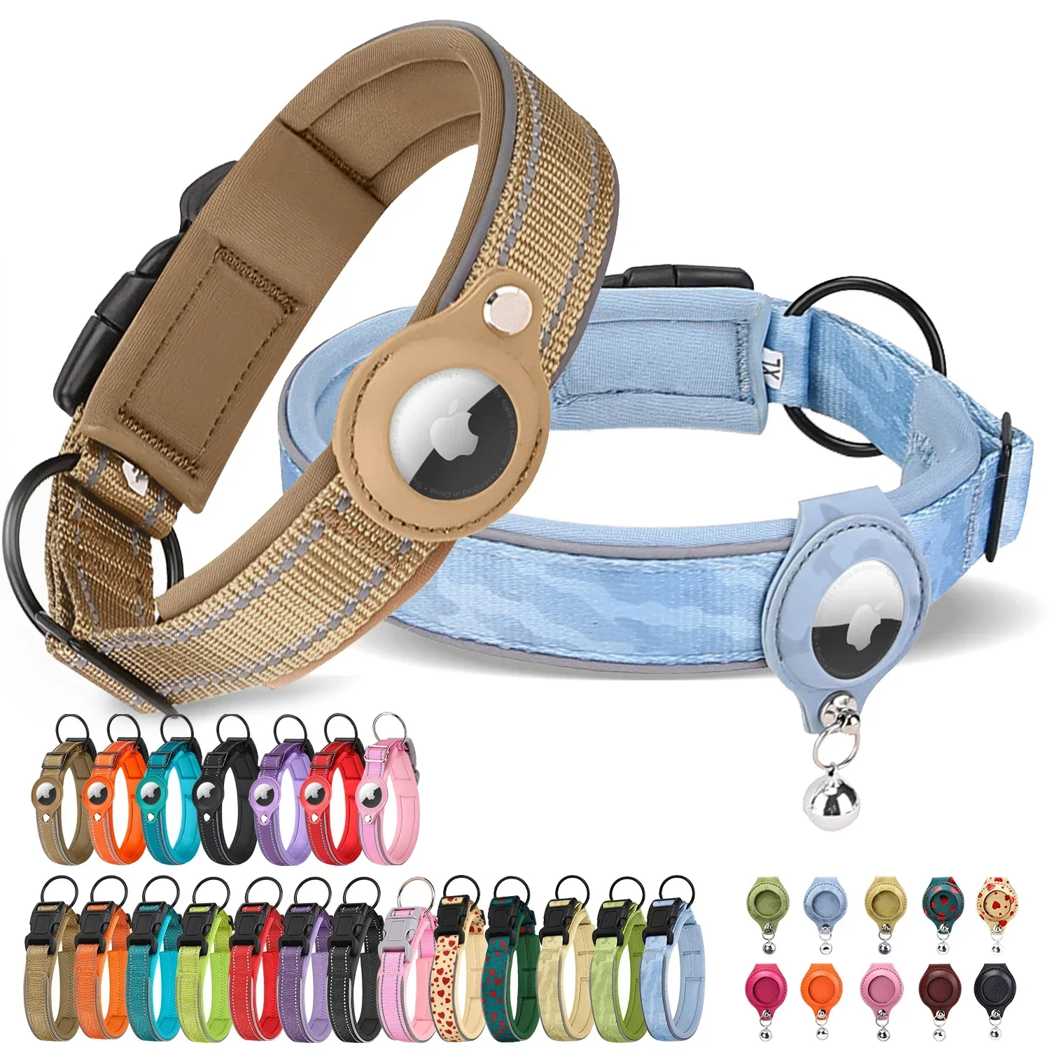 Accesorios antipérdida Para Perro, Collar Airtag Para Perro, Air TagTracker, funda protectora Para Perro, Collar de posicionamiento Para Perro