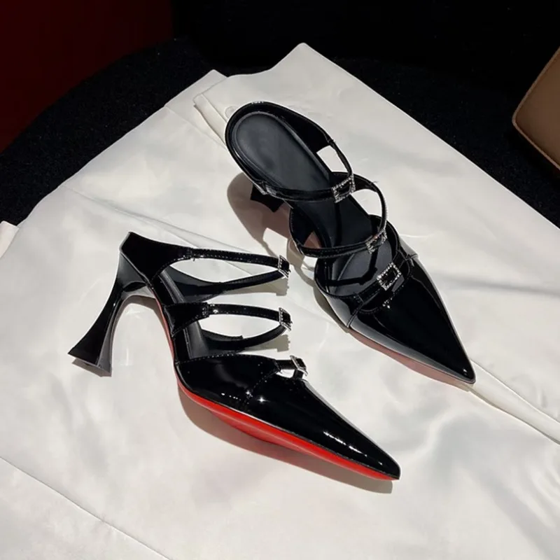 

Luxury Summer Womens Shoes Fashion French Style High Heel Sandals Designer Shoes for Women High Quality High Heels Zapatos Mujer