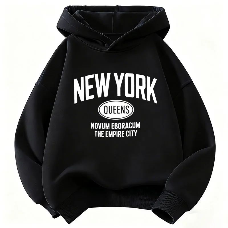 New York Fashion Letter Design Hoodie Kids Children's Sweatshirt Hoody for Boys Girls Autumn Winter Casual Hoodies