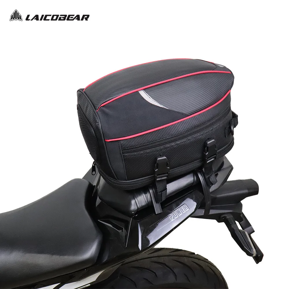 Universal Motorcycle Back Seat Bag Waterproof Large Capacity Motorcycle Tail Bag Motorbike Travel Luggage Saddle Bag