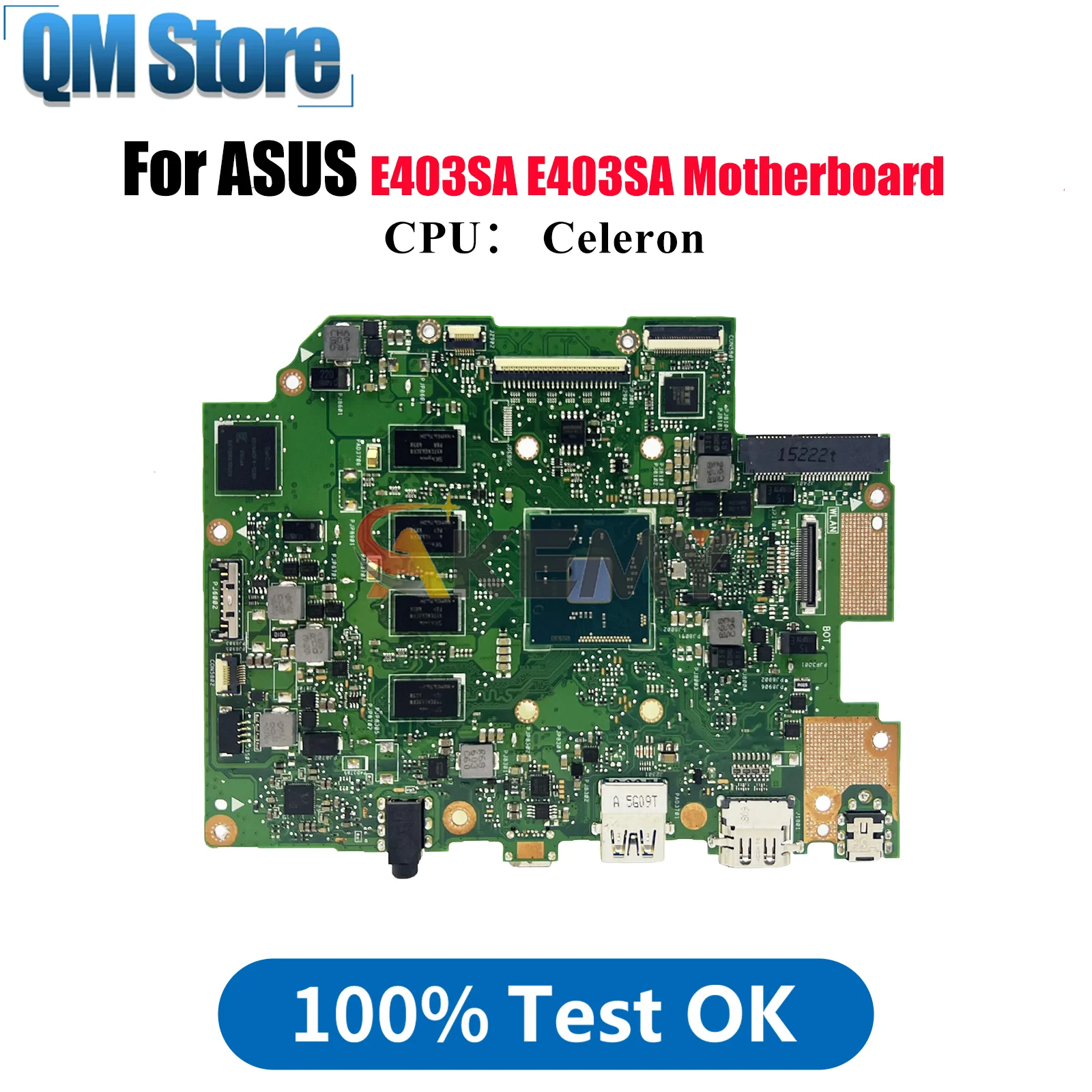 

E403SA Материнская плата для ноутбука ASUS EeeBook E403S E403SA Материнская плата для ноутбука с процессором Celeron 100% тестирование ОК быстрая доставка stk