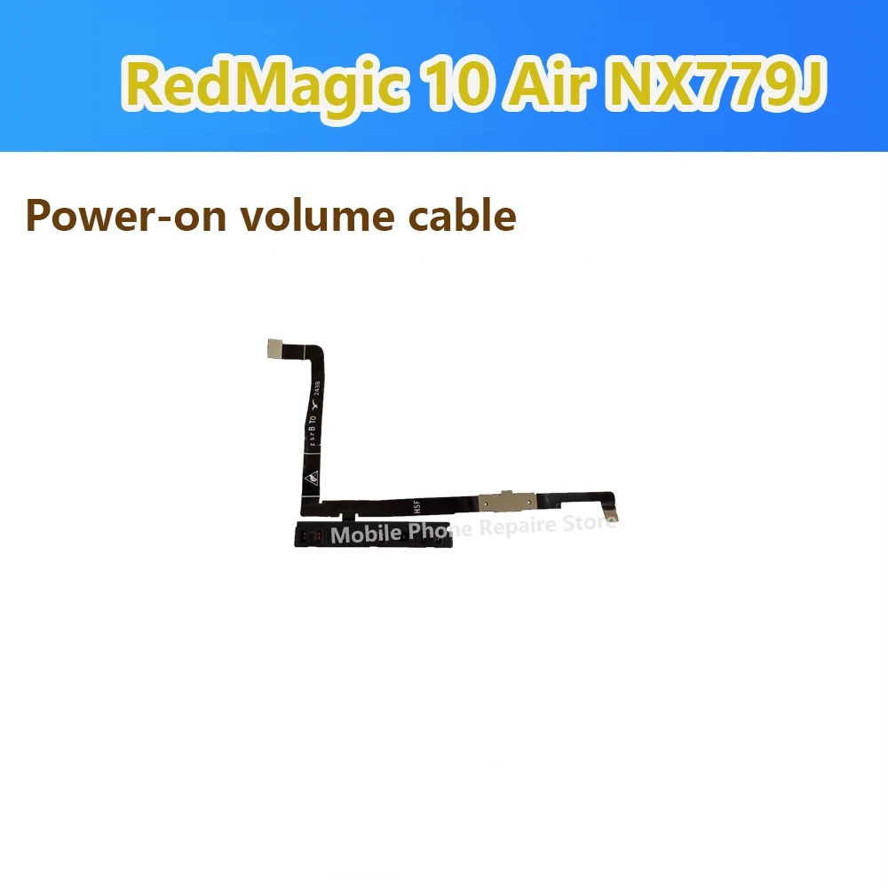 For ZTE  Red Magic10 Pro Sprou Plus Power ON OFF Switch Volume Side Button Key Flex Cable RedMagic 10 Air Replacemen