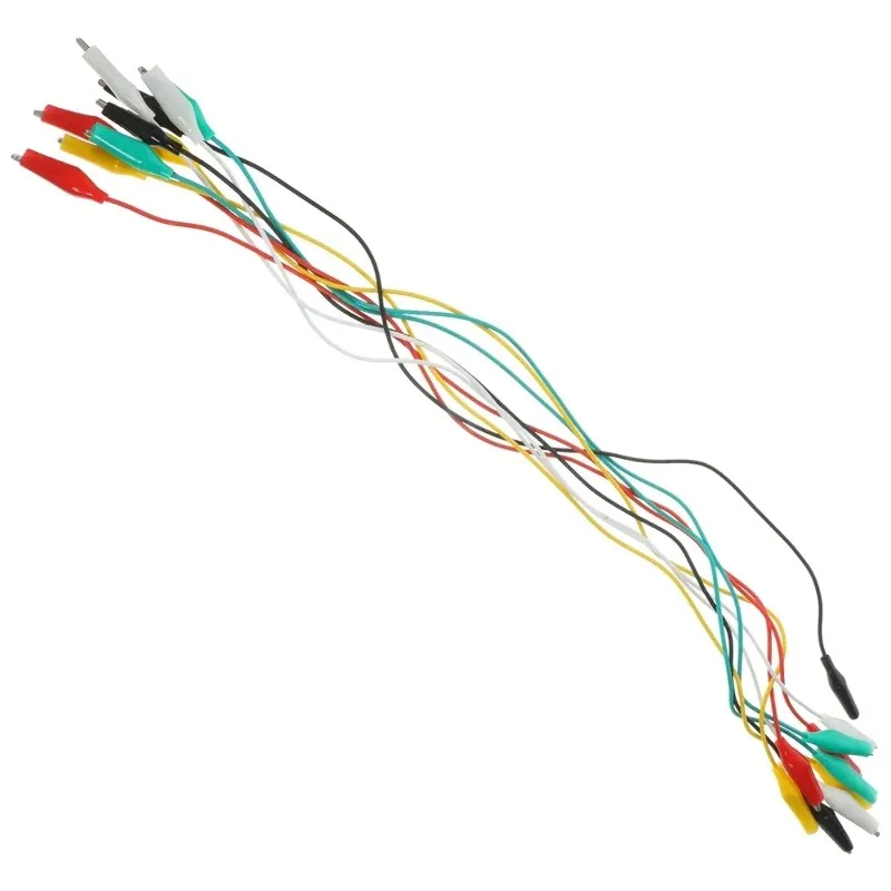 ABBN-Test Leads With Alligator Clips - 10 Pack, PVC Insulated, High Conductivity For Electrical Testing And Lab Work