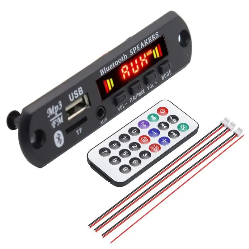 

1 Set 12V Wireless Bluetooth 5.0 120W Amplifier MP3 Player Decoder Board Car Audio USB TF FM Radio Recording Call For Speaker