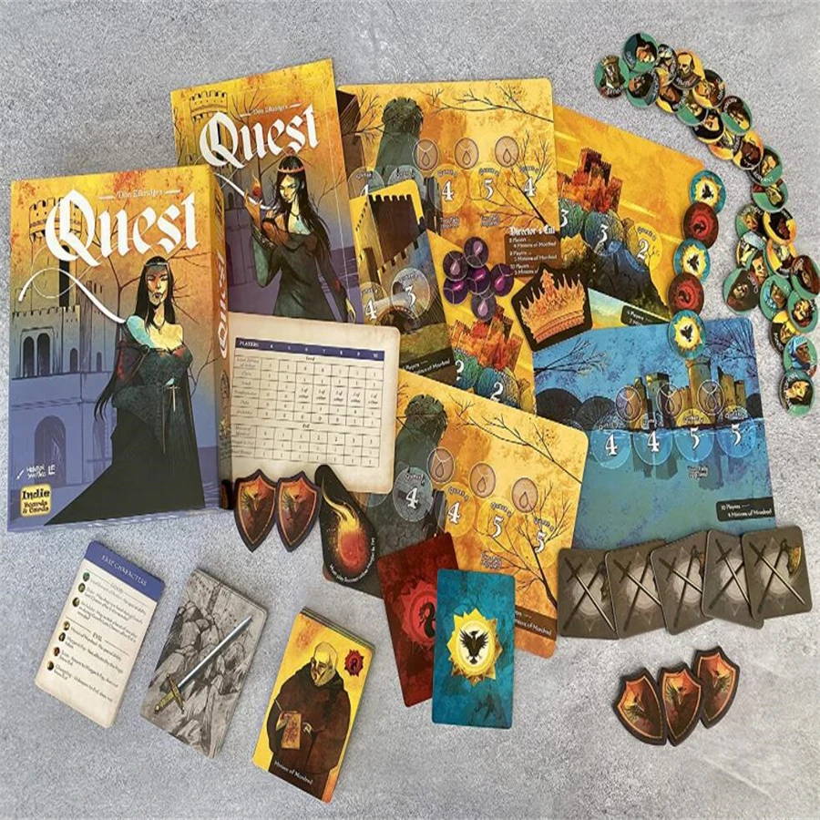 1PC quest party board game strategy card, suitable for friend gatherings, drinking entertainment, and party activities