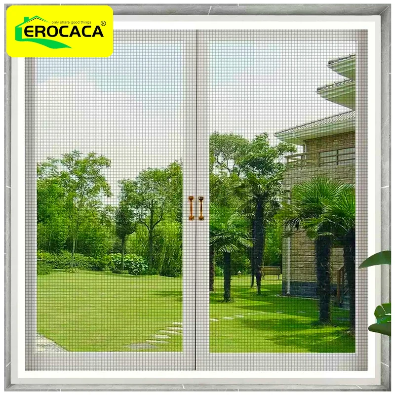 

EROCACA White Fiberglass Mosquito Nets for Window Universal Window Screen Mesh Custom Tulle Invisible Against Mosquitoes Flies