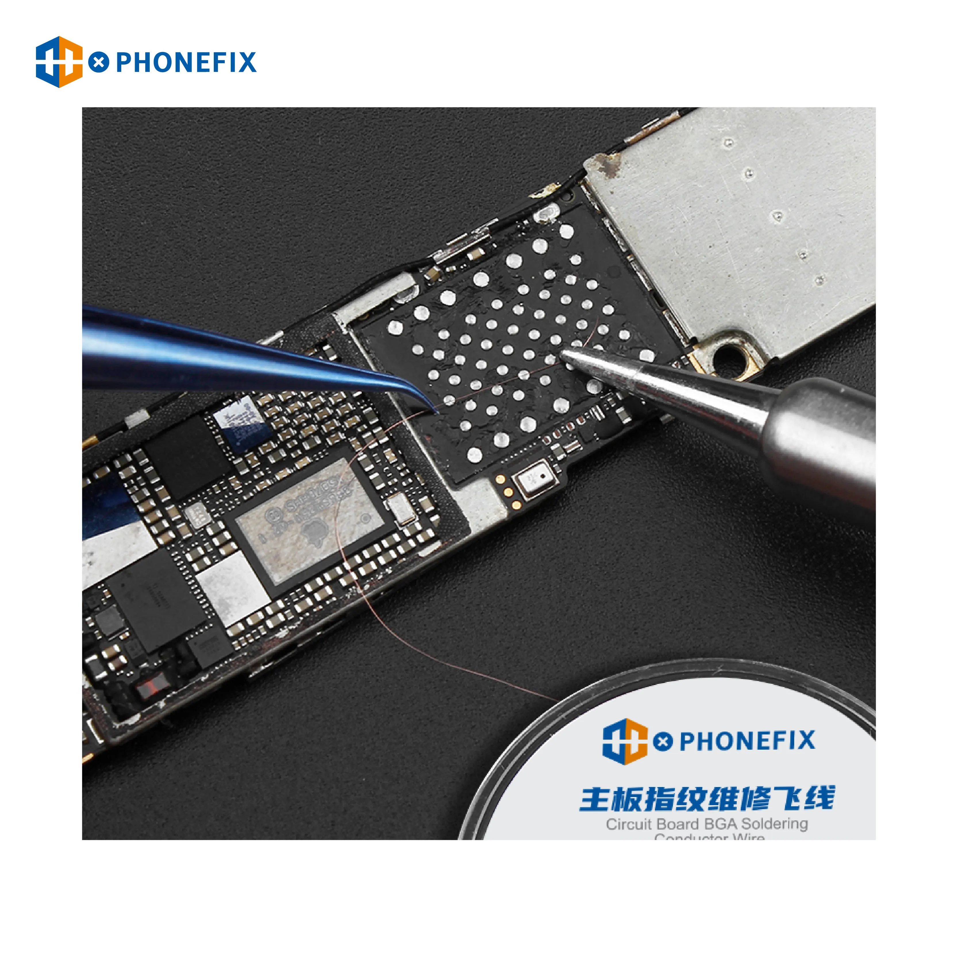 0.1mm 0.02mm scheda PCB isolata filo di saldatura in rame elettronica chip IC BGA Link Wire scheda madre manutenzione linea di salto 120M