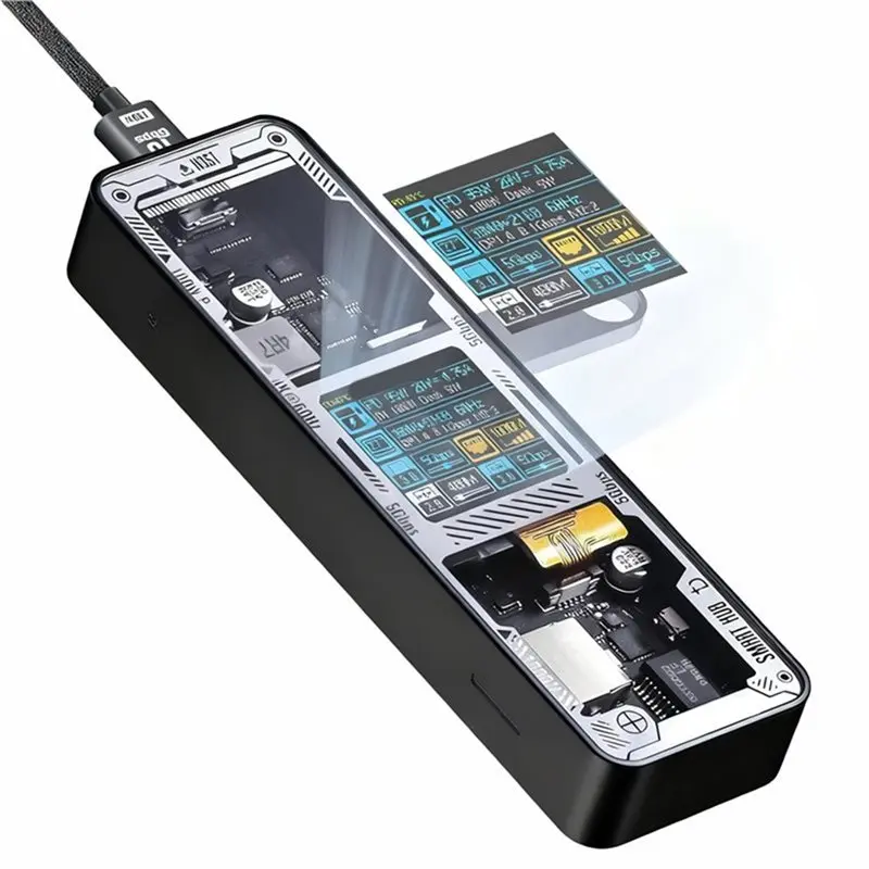 

AT82-6 In-1 USB C Hub With -Compatible 4K@60Hz, Gigabit Ethernet, 100W PD Power Delivery For Steam Deck