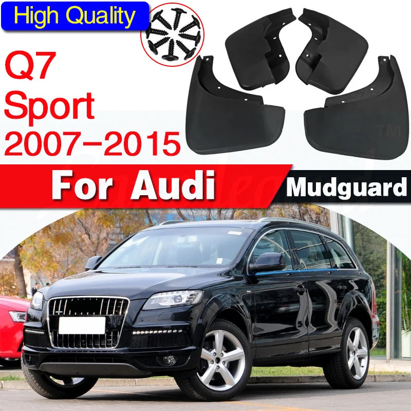 for Audi Q7 4L S-line 2007 2008 2009 2010 2011 2012 213 2014 2015 Mudguards Mudflaps Fender Guards Splash Mud Flaps Accessories