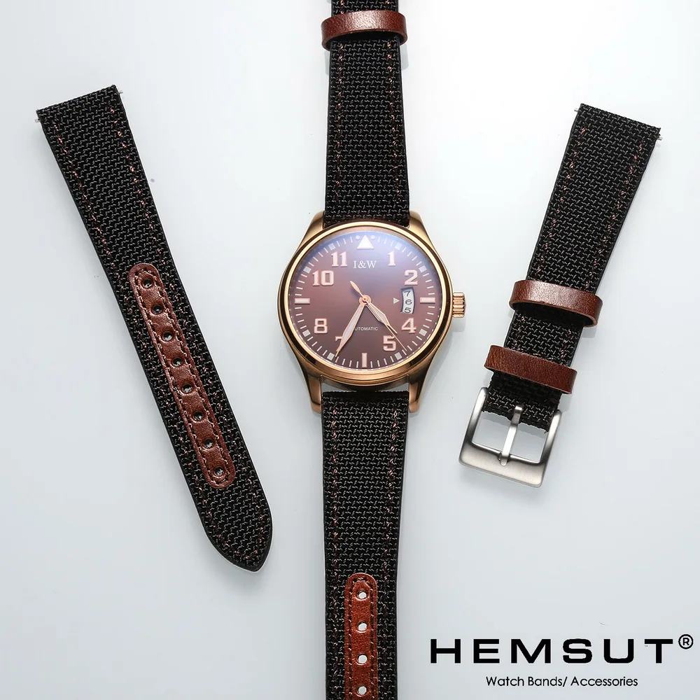 HEMSUT Ballistic Nylon Watch Band Quick Release  Sport Movement Military Watch Strap For Man Women  Replacement 20mm18mm22mm