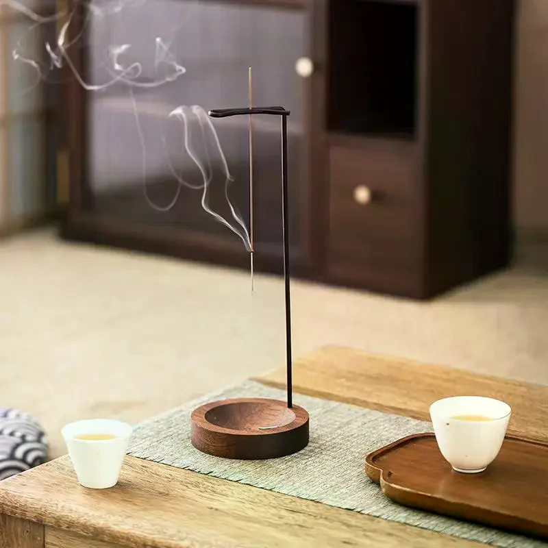 NEW Creative Upside Down Incense Burner Incense Stick Holder Wooden Anti-Ash Design Incense Stick Meditation Spa Room Home Decor