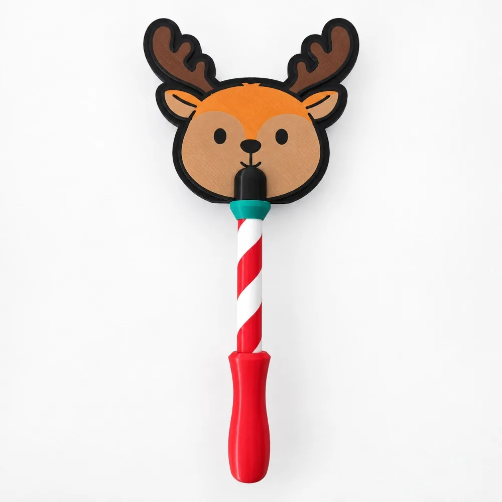 3D Printed Christmas Credit Card Wand Plastic Reindeer Contactless Payment Wand Non-Contact Handheld Xmas Credit Card Holder