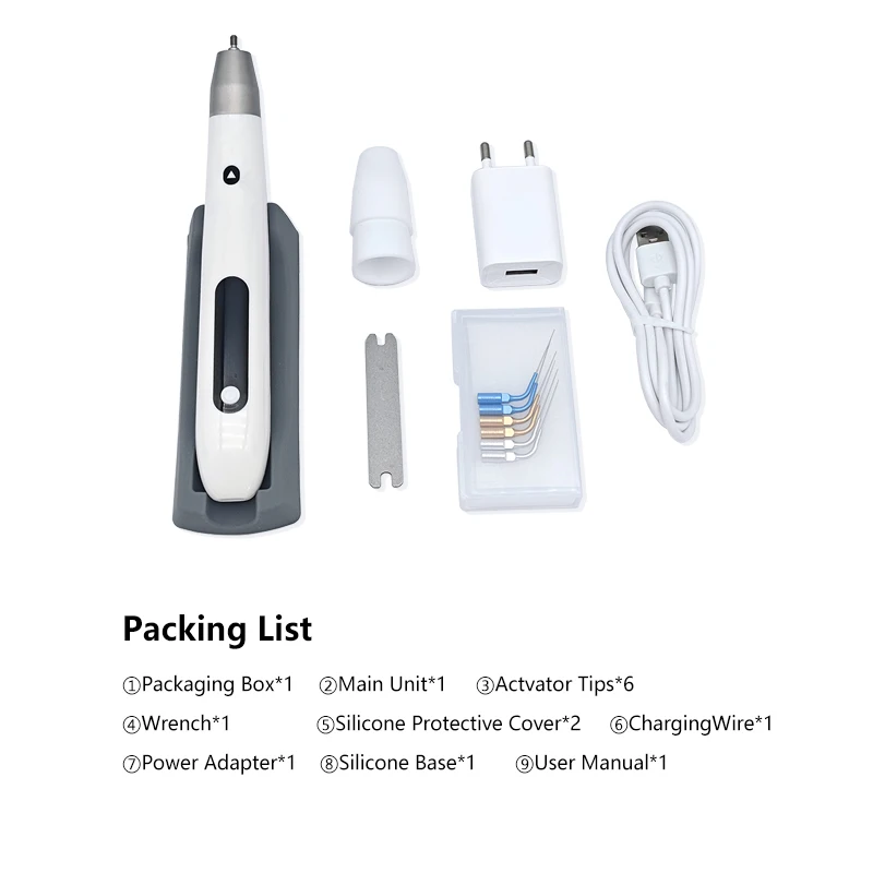 Dental Endo Activator with LED Cordless Irrigator Ultrasonic Irrigation Tool Dentistry Root Canal Cleaning