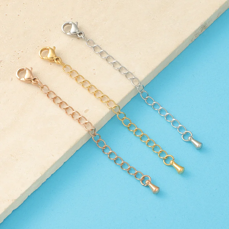 5pcs Stainless Steel Lobster Tail Chain