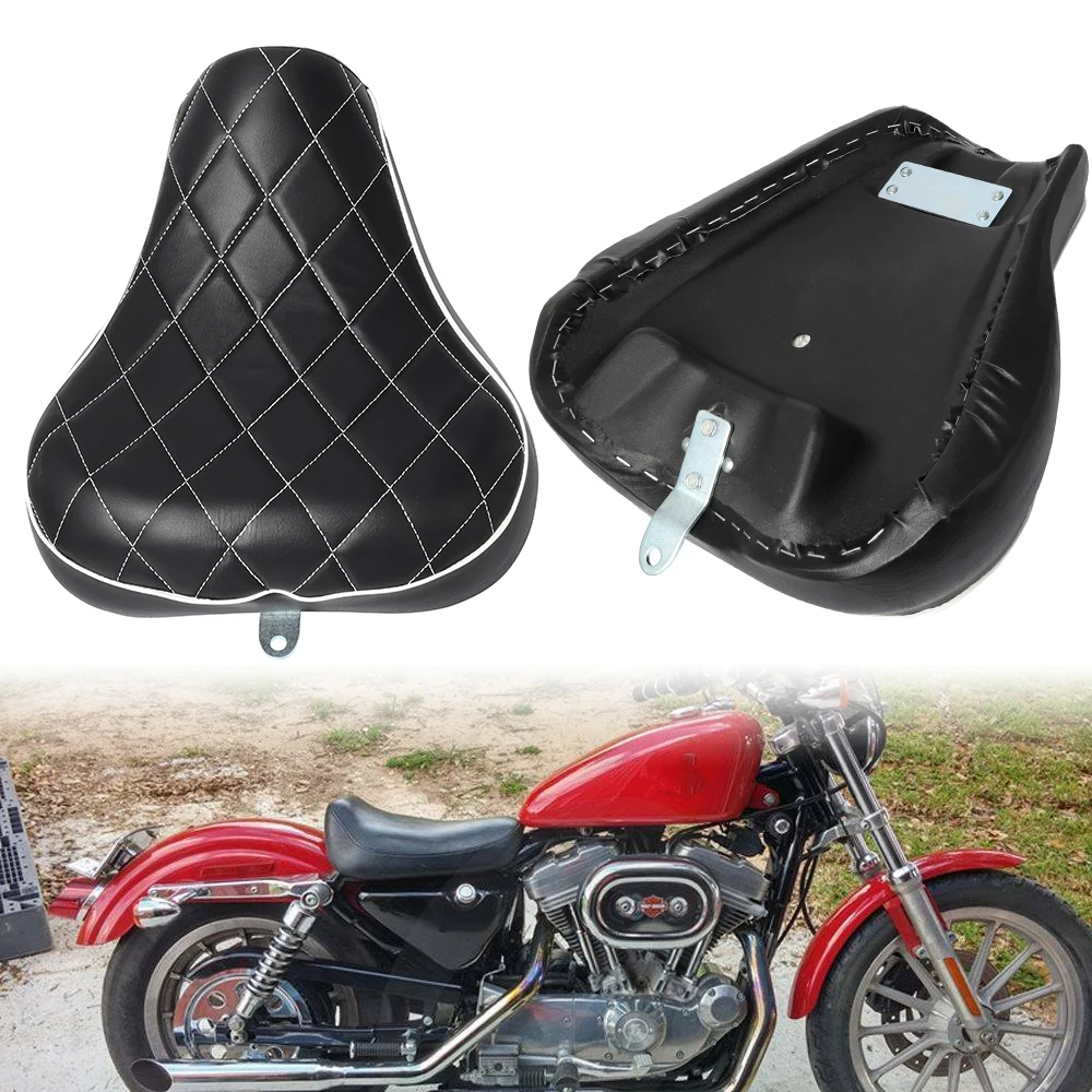 

Кожаное сиденье-подушка для мотоцикла Harley Sportster Forty Eight XL1200 883 72 48, черное, переднее, для водителя, соло