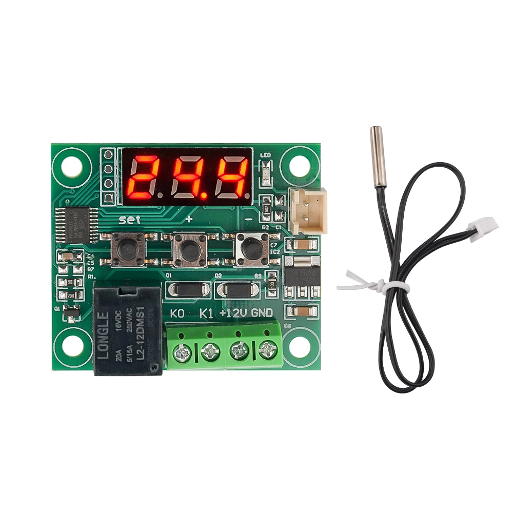 W1209 DC 12V Red Light Heat Cool Temp Thermostat Temperature Control Switch Temperature Controller