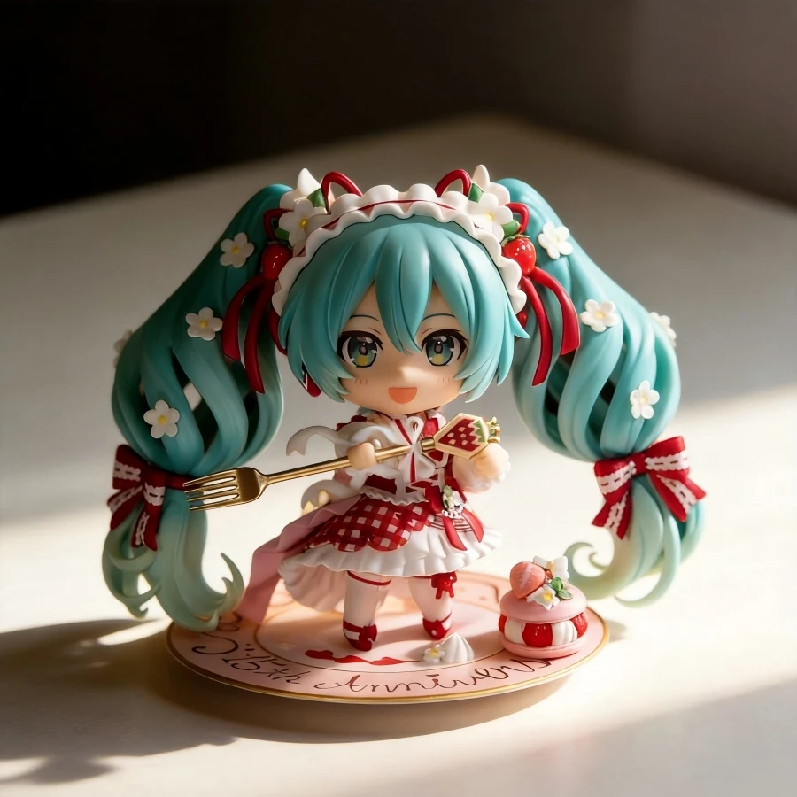

Strawberry 1939 Hatsune Miku 15 Miku Morikura En Nendoroid Figure 10cm Desktop Case Decoration Collection Gift for Fans