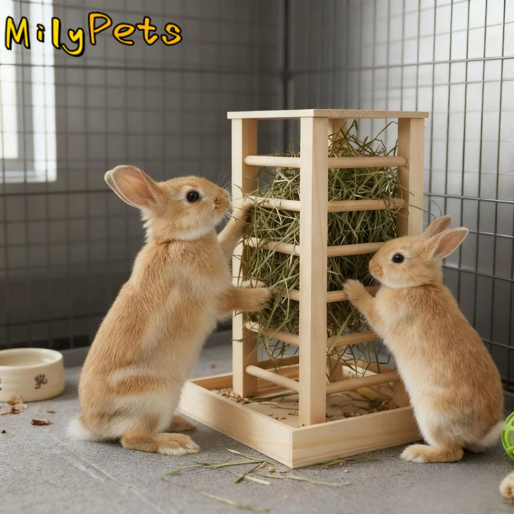 Pet Grass Rack Wood…