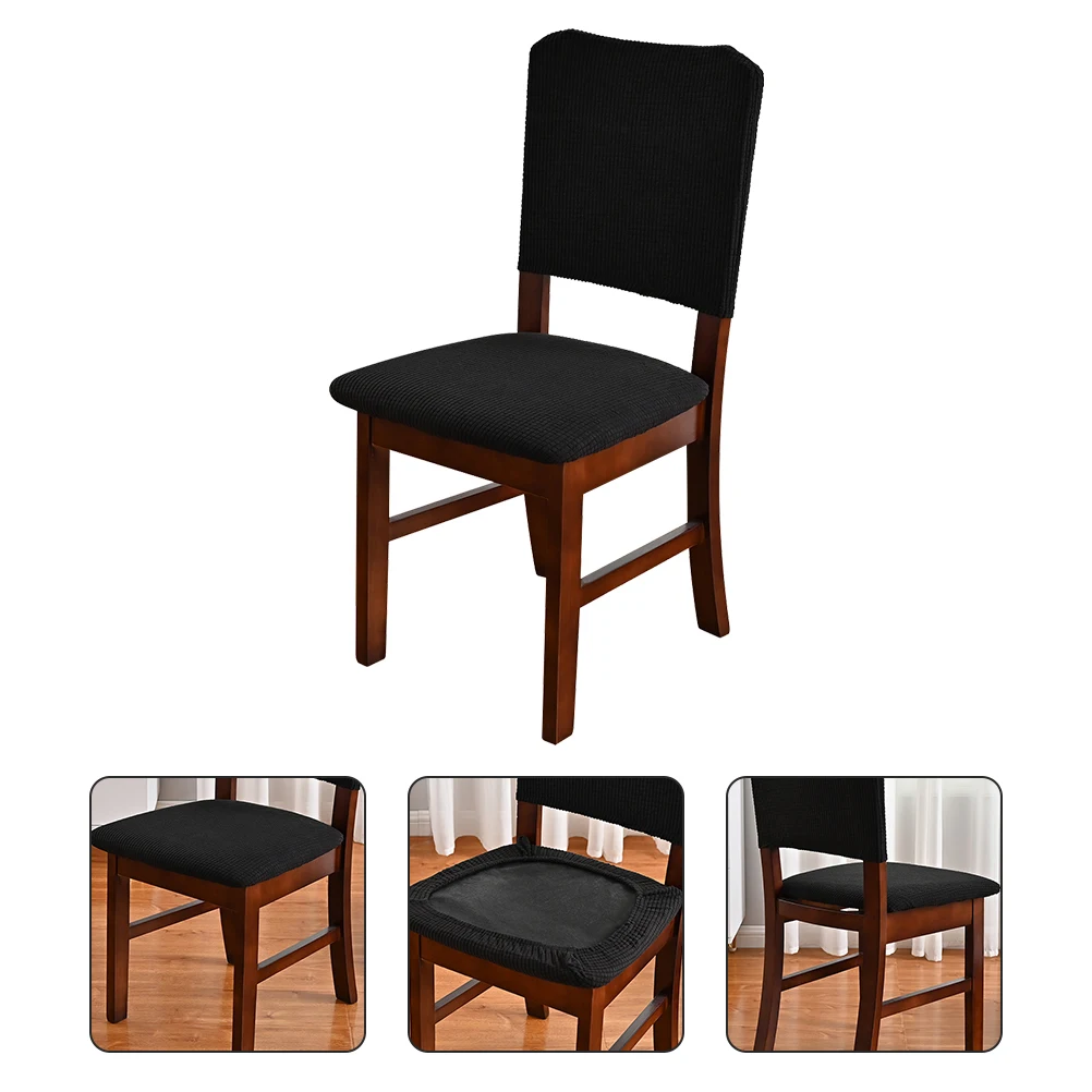 

1Set Polyester Chair Cover Elastic Seat Cushion Cover Simple Decorative Slipcover Wrap For Home Party Festival Use Chair