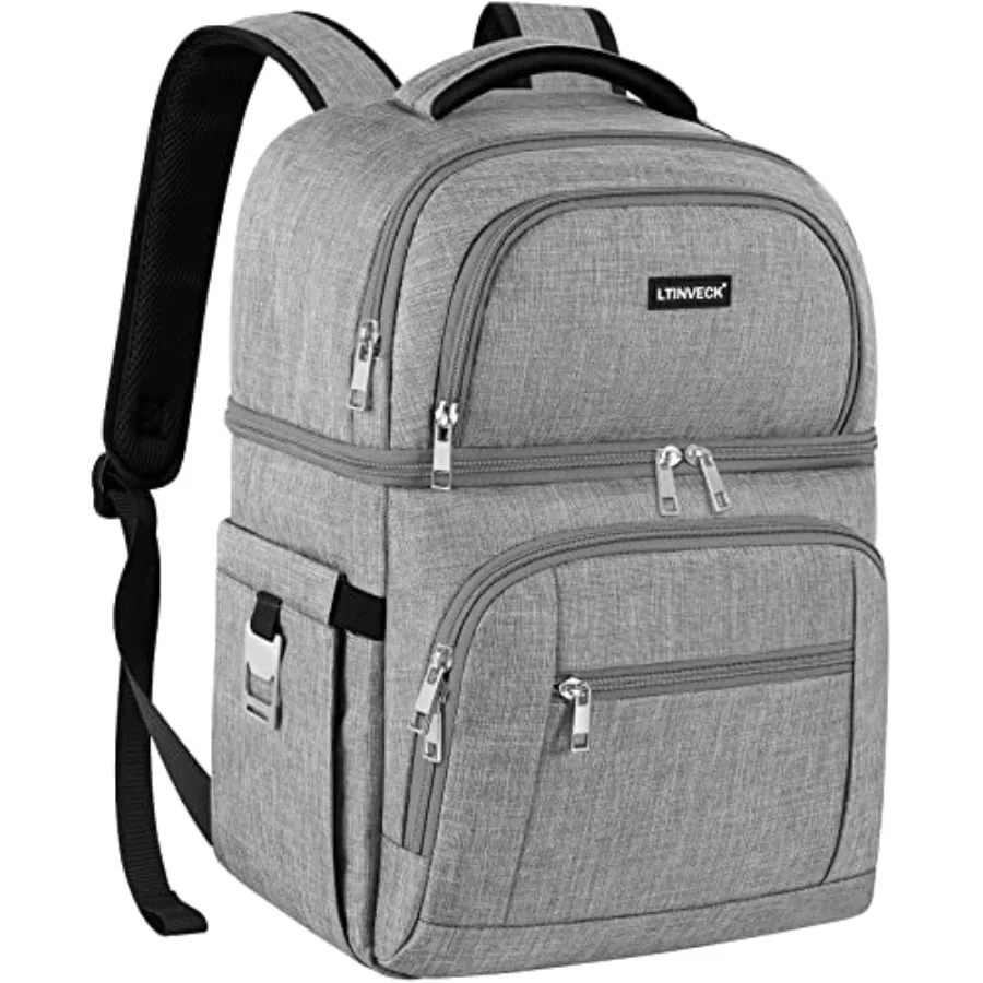 

Термоизолированный герметичный двухслойный рюкзак-холодильник для мужчин и женщин, идеально подходит для активного отдыха, пикников, поездок на пляж и повседневного использования.