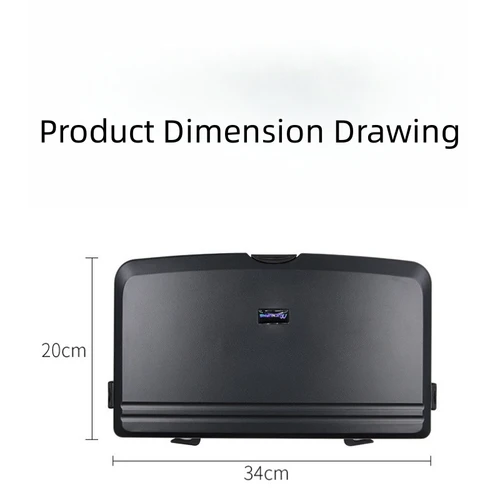 Imagen 2 del producto Mesa de comedor con respaldo de asiento para coche, plato de cena multifuncional para niños, soporte para bebidas, soporte plegable, mesa de ordenador para coche