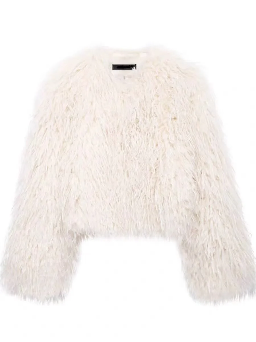 الدفء ort فو الفراء Jaet Street Sle المرأة معطف الشتاء طويل Sve رقيق الدفء ملابس خارجية للشباب ومتوسطي العمر