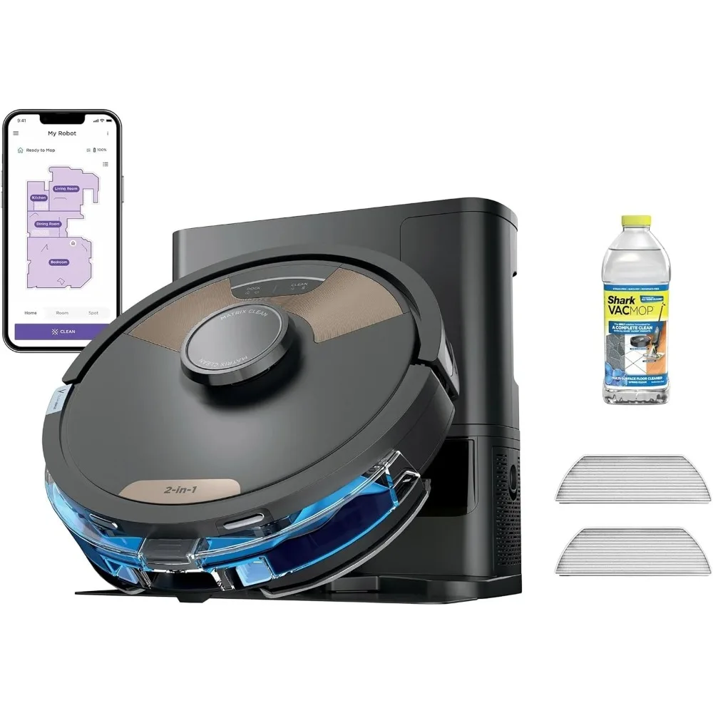 Matrix Plus 2-in-1 Robot Vacuum & Sonic Mop, Home Mapping, HEPA Bagless Self Empty Base with 30-Day Capacity, Customized 1 Matrix Plus 2-in-1 Robot Vacuum & Sonic Mop, Home Mapping, HEPA Bagless Self Empty Base with 30-Day Capacity, Customized 1