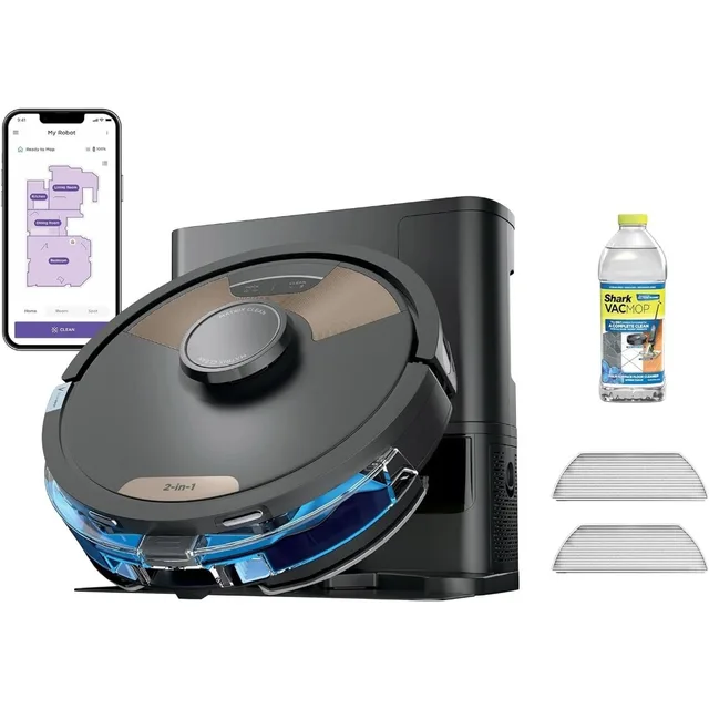 Matrix Plus 2-in-1 Robot Vacuum & Sonic Mop, Home Mapping, HEPA Bagless Self Empty Base with 30-Day Capacity, Customized 1