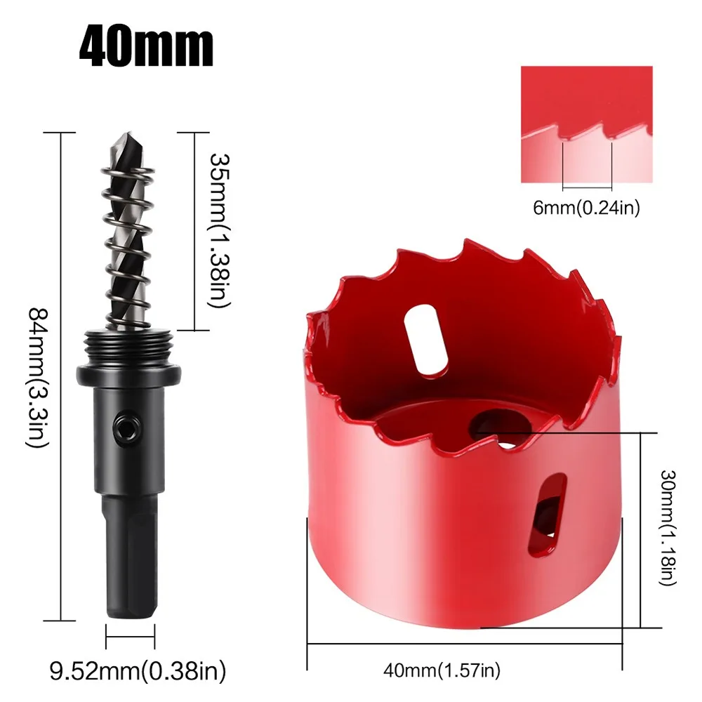1 Buah Gergaji Lubang Bi-metal M42 15-200Mm Tahan Lama Baja HSS DIY Alat Kayu Pembuka Lubang Bimetalik untuk Logam Besi Aluminium Plastik