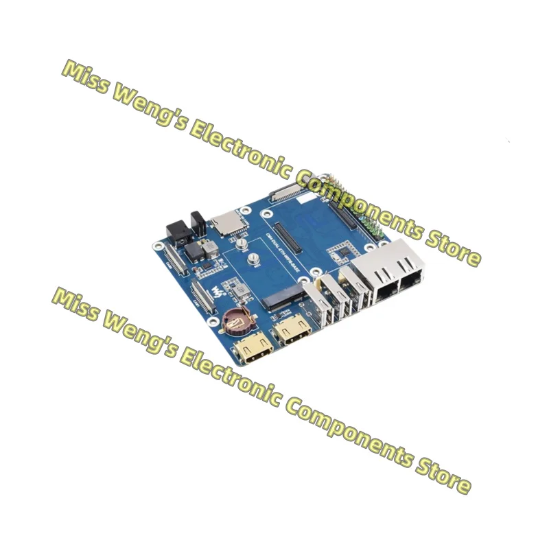 CM4 WIFI6 dual port expansion board computing module core board onboard M.2 E KEY interface