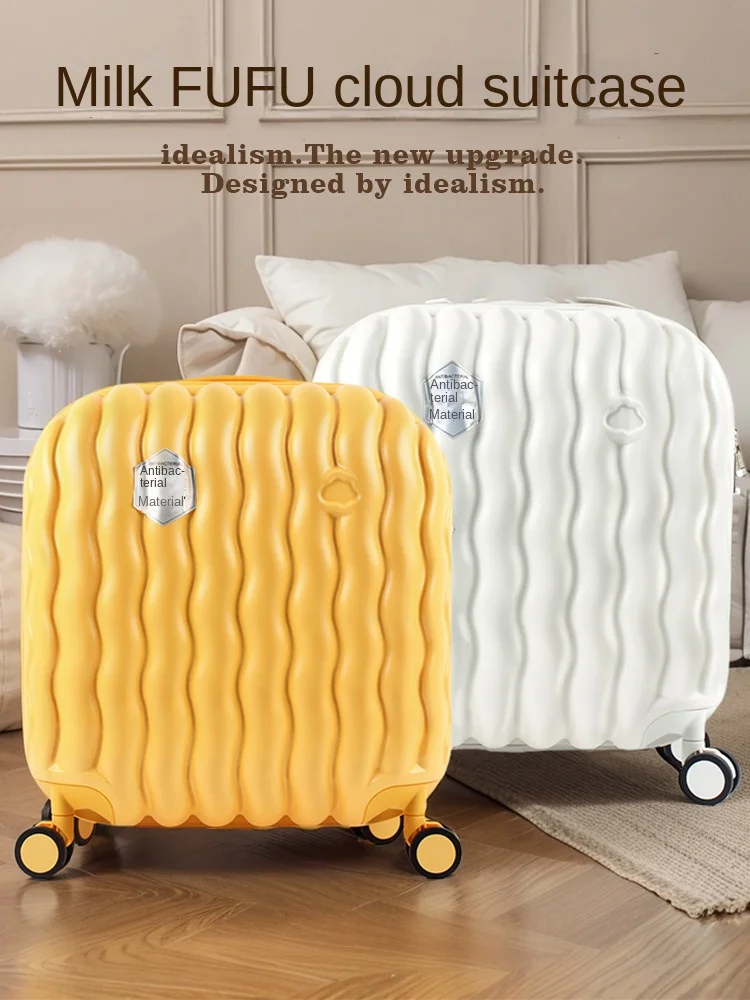 Cloud Luggage 20 inch Small Boarding Case Girls Good-looking Trolley Case Baby Password Suitcase Short Distance Travel case