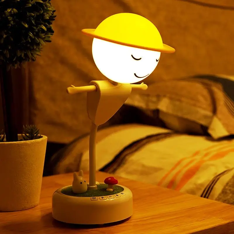 Espantapájaros lámpara de mesa de luz nocturna Para habitación de niños, mesita de noche Para niños, decoración Dla Dzieci, Luces Led Para habitación