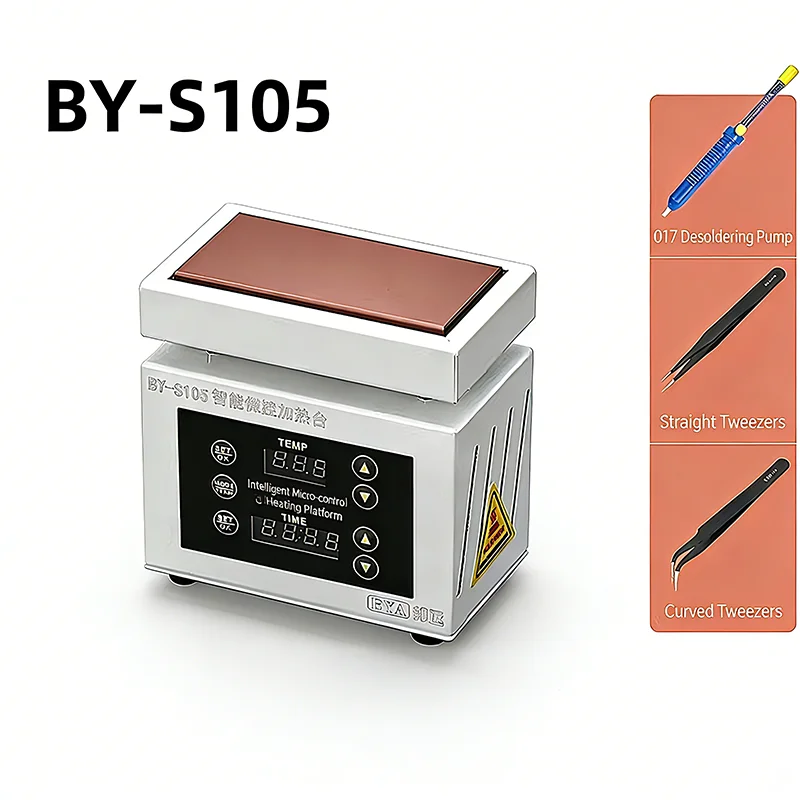 

100*50mmMini Heating Station Electronic Hot Plate Table Preheating Platform 0~400℃ For BGA PCB SMD Phone LCD Touch Screen Repair