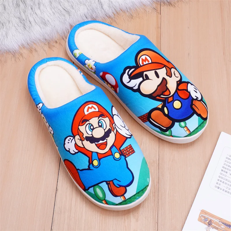 

Anime Game Super Bros. Cosplay Slippers Adult Unisex Cotton Family Shoes Gift