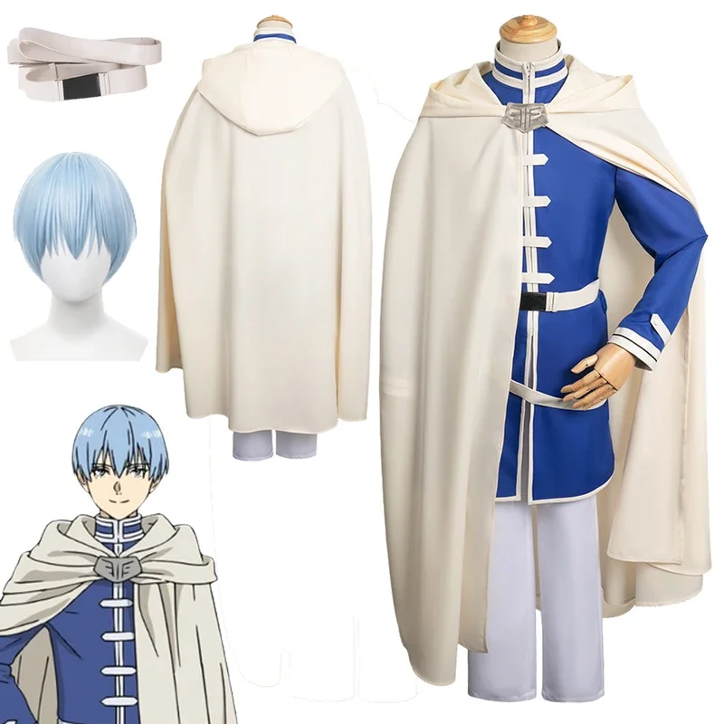 Himmel Cosplay Fantasy Cloak Wigs Anime Sousou Of Frieren Disguise Costume Adult Men Halloween Roleplay Fantasia Clothes Male