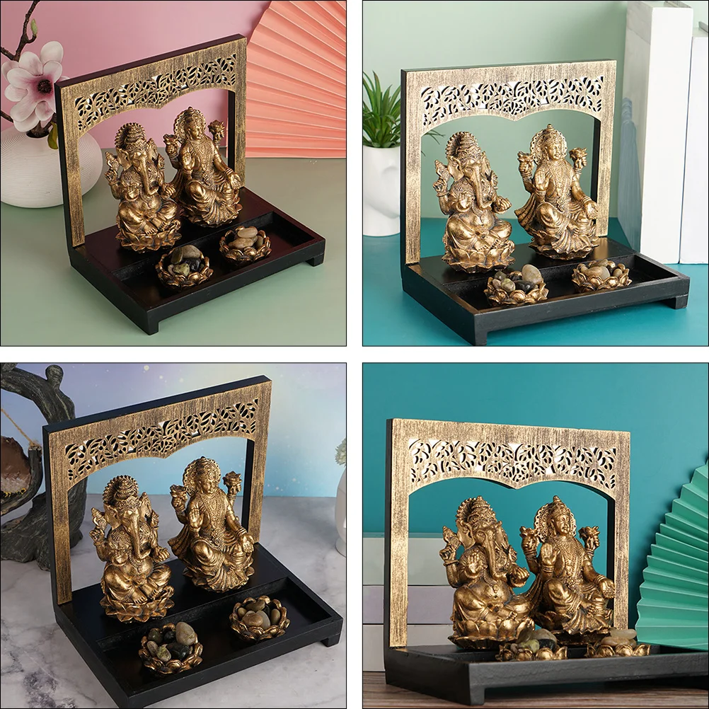 رائع الراتنج تمثال بوذا الجلوس نمط الكلاسيكية منحوتة ديكور غرفة مكتب المنزل الراتنج البوذية تمثال الحرف حلية