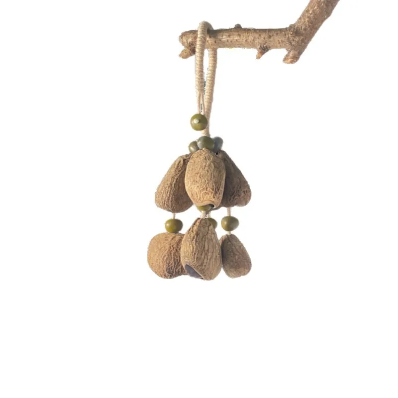 

Nutshell Hand Rattle Imported Nutshell Real Wind Bell String Backing Track Bell Therapy Yoga Musical Instrument Pendant