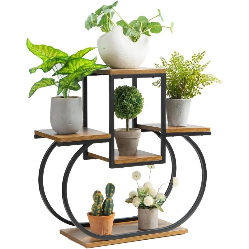 Plant Stand Indoor Creative Heart Shape Plant Stand Indoor, Outdoor Wood Plant Stands for Multiple , Tiered Shelf