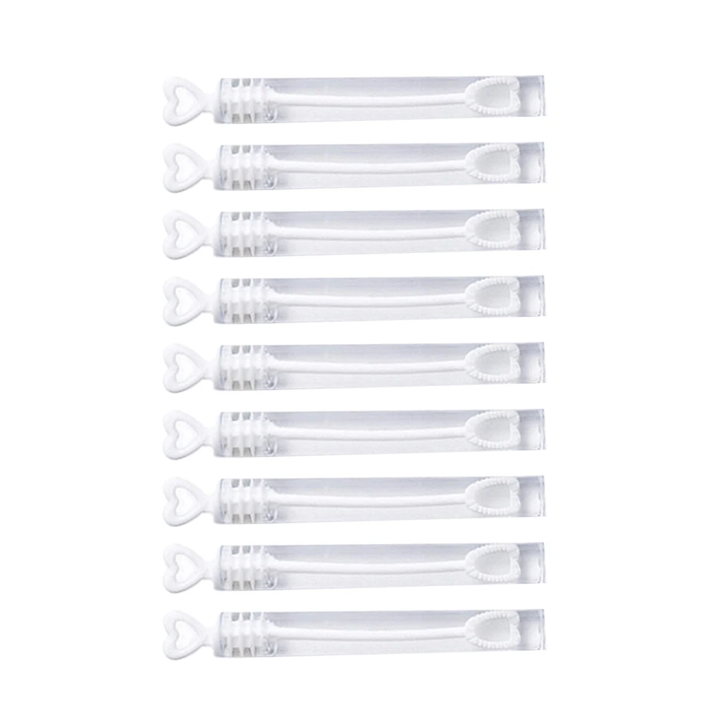 144pcs Heart Bubble Wand For Kids Party Favors Wedding Decoration Table Accessories Family Gift White