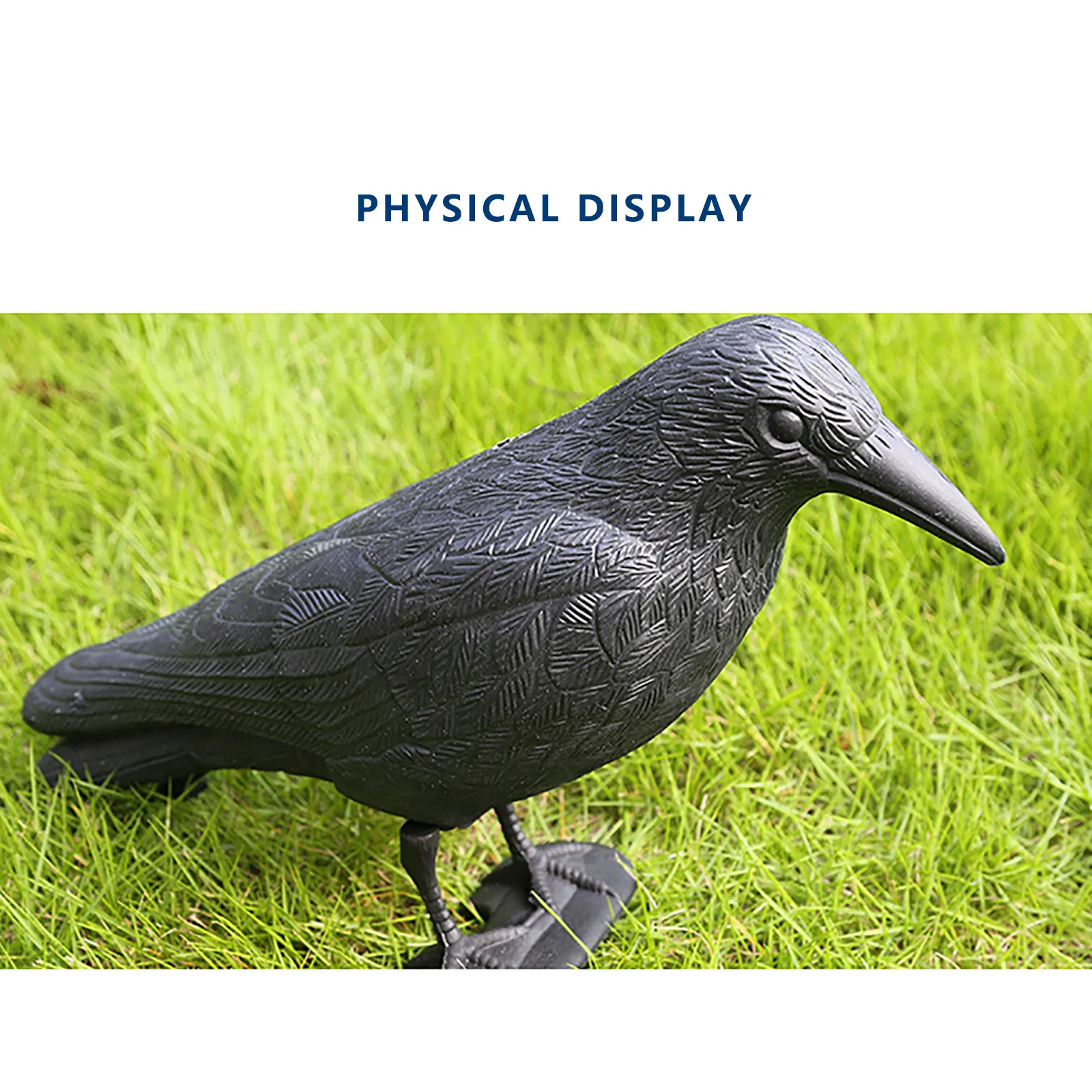 Decoracion Jardin Exterior Simulation Black Crow Raven Bird Repellent Pest Control Pigeon Repellent Garden Decoration Outdoor