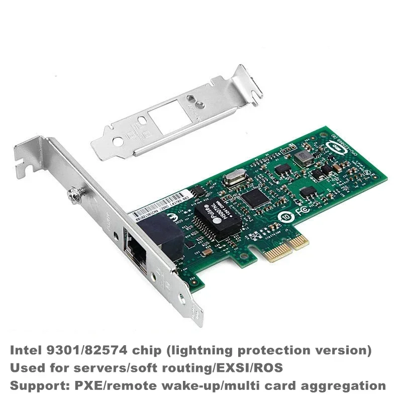 Сетевая карта PCI-E X1 1G RJ45 Gigabit Ethernet PCIE Nic EXPI 9301CT Контроллер Intel 82574 L