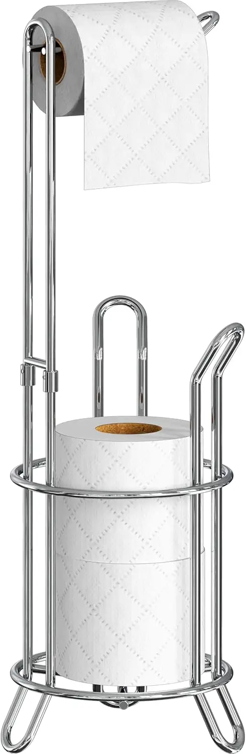 

Хромированный напольный держатель для туалетной бумаги на 4 рулона