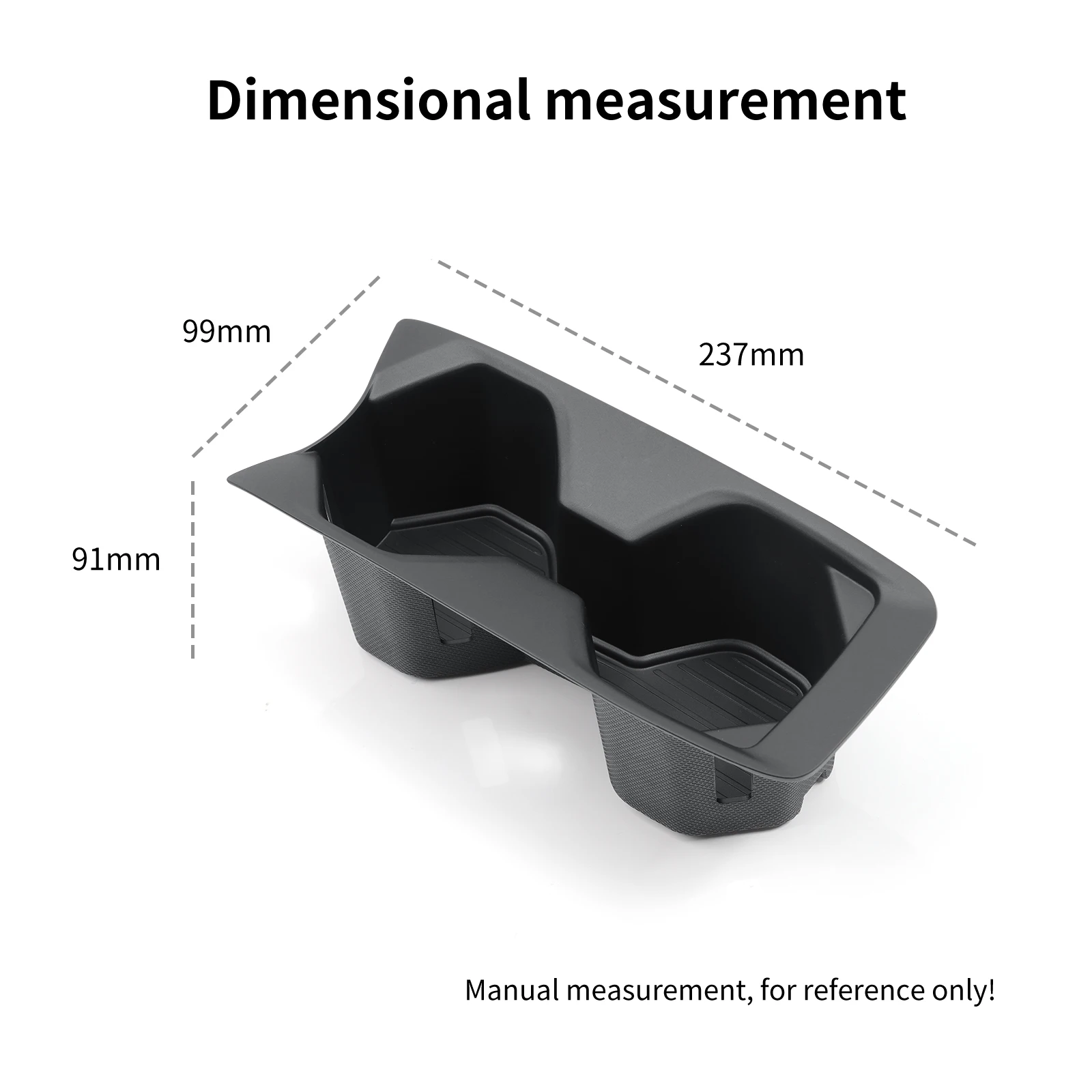 for Toyota Camry US Version 2024 2025 Cup Holder Center Console Storage Box TPE Shock-Absorbing Central Cup Tray Tidying