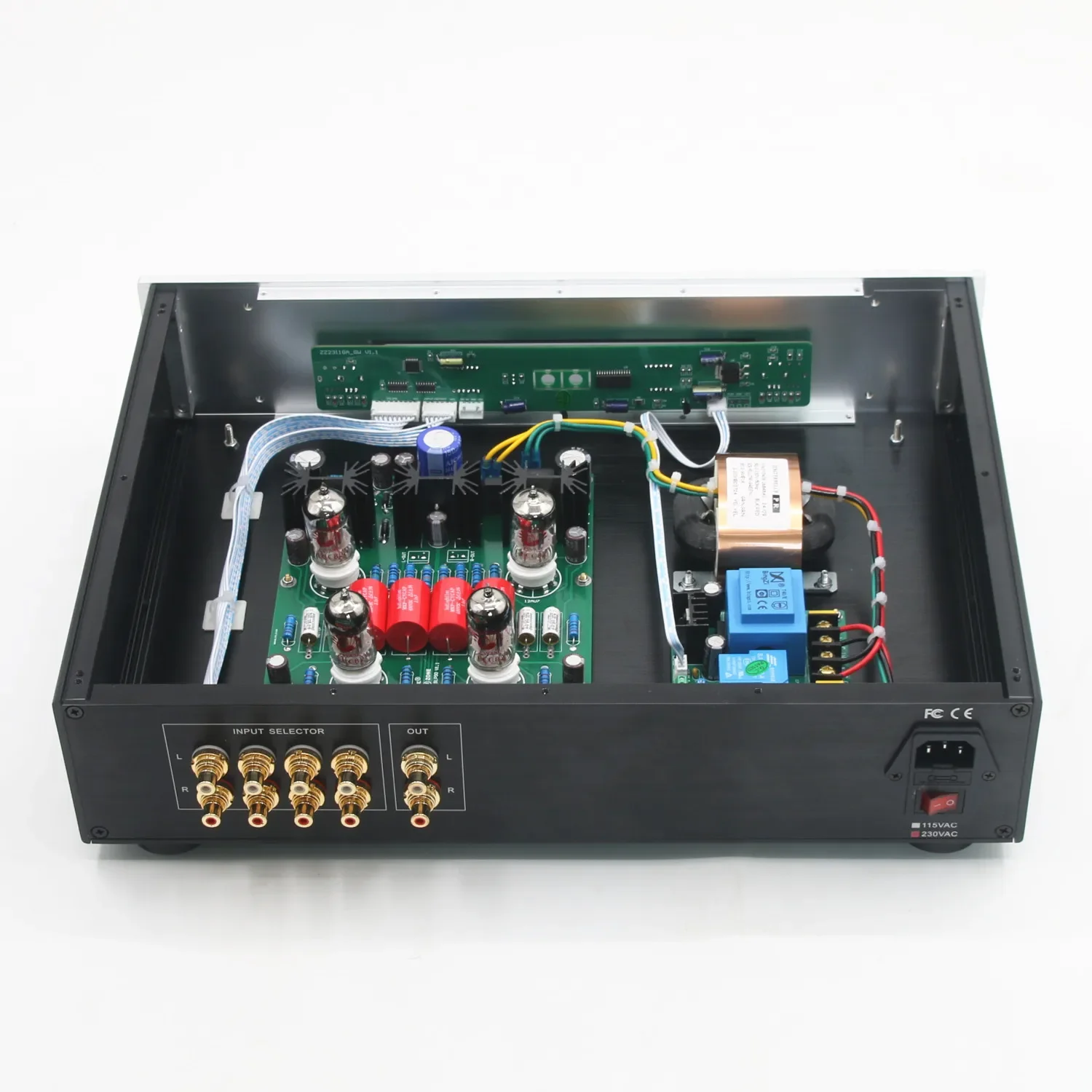 STR12A-Max Referensi Cary SLP-90 Sirkuit Klon ECC82 Tabung Vakum Remote Control Preamplifier HiFi Audio 4 In 1 Keluar Pre-amp