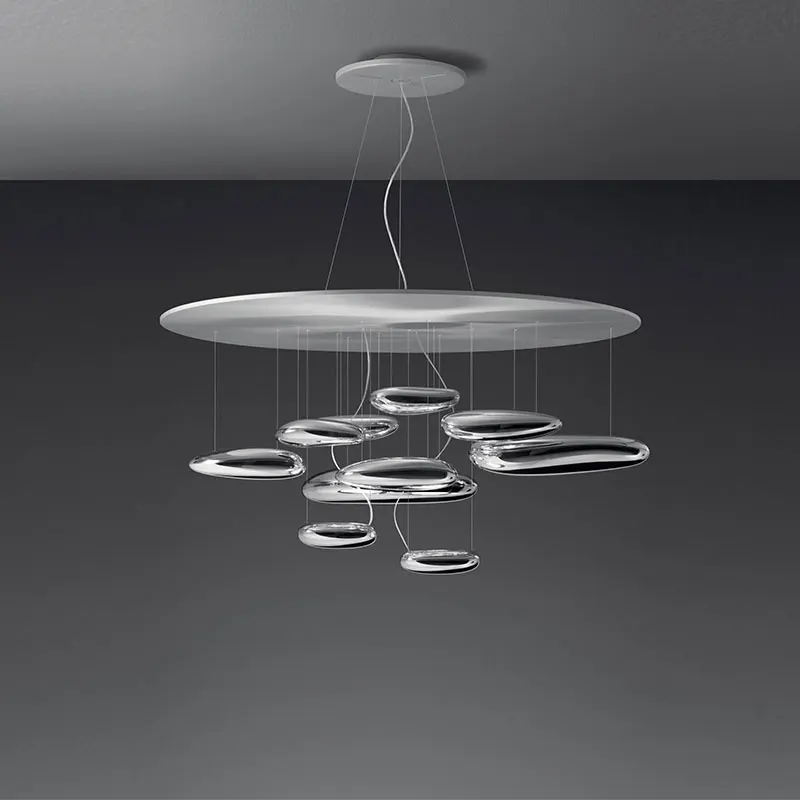 The living room chandelier restaurant is modern, simple, minimalist and luxurious. The Nordic Italian designer hall duplex