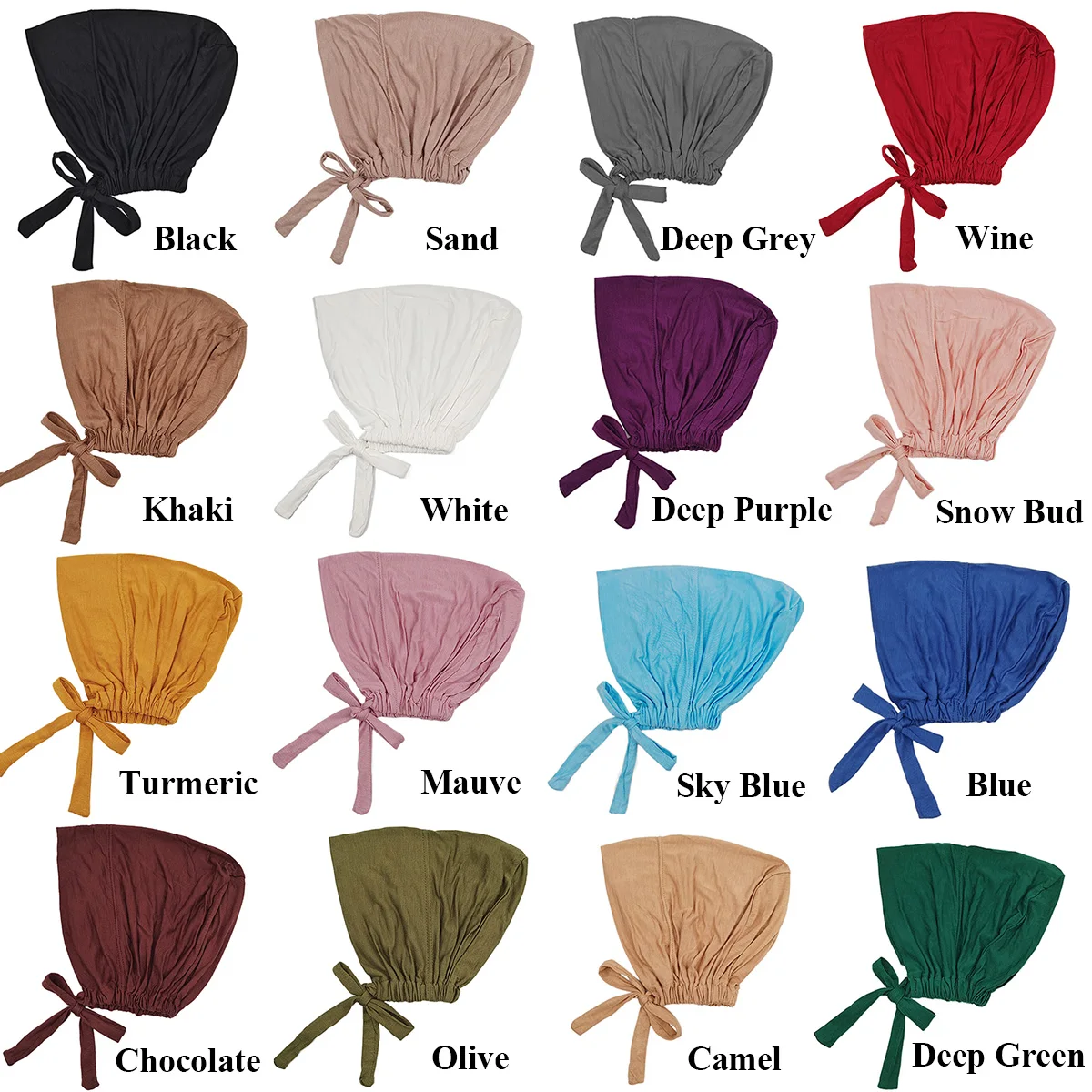 Nuovo morbido Modal musulmano Turbante cappello interno Hijab Caps islamico Underscarf Bonnet India cappelli femminile Headwrap Turbante Mujer