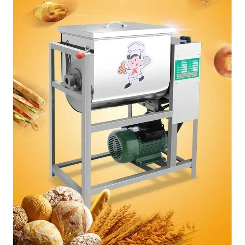 5kg/15kg/25kg Automatic Dough Mixer 220v Commercial Flour Mixer Stirring Mixer Pasta Bread Dough Kneading Machine 1400r/min