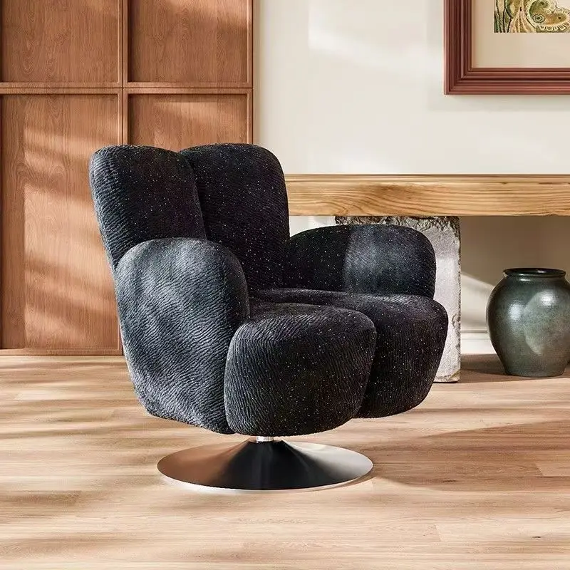 

Italian minimalist single sofa chair living room bedroom balcony lazy sofa designer